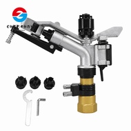 OWNNEPH Impact Sprinkler, 1 Inch DN25 Female Thread with 3 Nozzles Irrigation Sprinkler, Easy To Ins