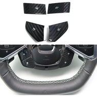 Genuine Carbon Fiber Volume Button Cover for Chevrolet Corvette C8 Z06 Coupe 2020 2021 2022, 4pcs St