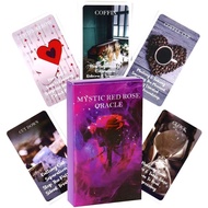 53 Pcs Cards Mystic Red Rose Oracle Deck 10.3*6cm A Situations Deck Tarot Cards Twin Flame Oracle Ca