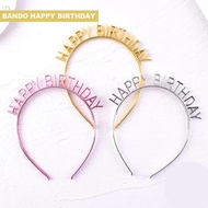 Happy Birthday Crown /Crown HBDBANDO/ Birthday Accessories Plastic Headband