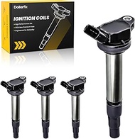 Dollarfix 4PCS Ignition Coil Compatible with Toyota Matrix 2009-2013, Prius Plug-In 2015, Lexus CT20