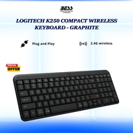 LOGITECH K250 COMPACT WIRELESS KEYBOARD - GRAPHITE
