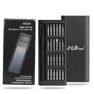 JLD Obeng HP Set 24in 1 Magnetic Baut Kecil Multifungsi screwdriver Kit Tools Reparasi Laptop Jam Ta