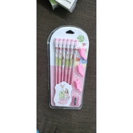 HB Wooden Pencil Set with Sharpener & Funny Tip