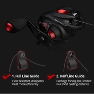 Fishing reel / fishing reel double brake system fishing reel 8KG maximum resistance 11 + 1 BBs 6.3:1