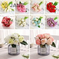 JANE Artificial Flowers Blooming Silk DIY Craft Handmade Bridal Bouquet