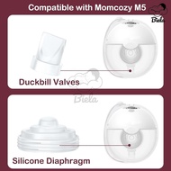 [New] Duckbill Valves Silicone Diaphragm Compatible with Momcozy M5 Wearable Breast Pump, Replacemen