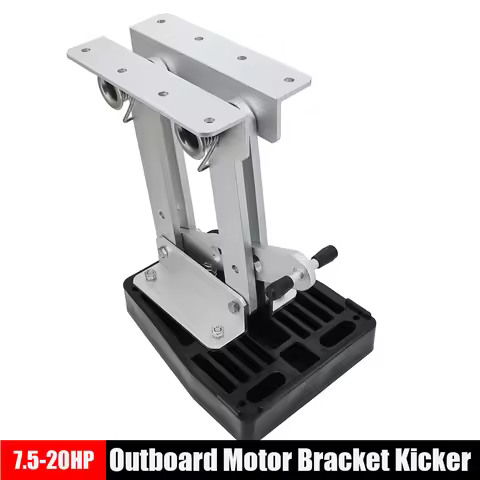 Boat Motor Bracket Kicker Stroke Outboard Engine Support Up to 7.5HP -20HP 304 Stainless Steel Auxil