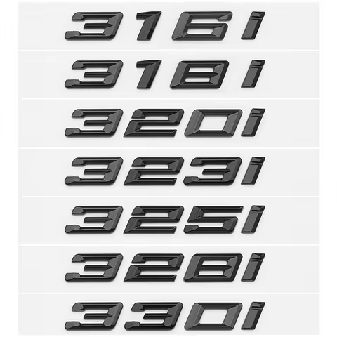 3D Car Trunk Sticker for BMW 3 Series 316i 318i 320i 323i 325i 328i 330i E46 E90 E91 F30 G20 - Logo 