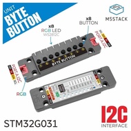 M5Stack Official Byte Button Unit wf 8x Buttons(STM32G031)