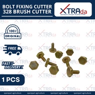 MESIN 328 Lawn Mower Blade Nut 328 Cutter Fixing Blade Bolt BG328Bolt BG328/ Nut BG328