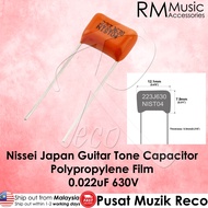 NISSEI Japan Guitar Tone Capacitor MPE Polypropylene Guitar Tone Cap | .022uF .033uF .047uF | Acc Gi