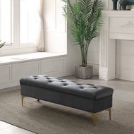 Ready Stock In Malaysia Luxury Living Room Furniture Chesterfield Sofas Bench Chair Gold Metal Leg V