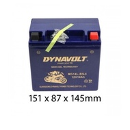 DYNAVOLT Gel Series Battery MG14L-BS-C Harley