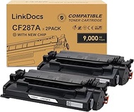 LinkDocs 87A Toner Cartridge Replacement for HP 87A CF287A Toner Cartridge Used with HP Enterprise M