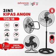 Advance TDS18/TDS16/TDS12/TDS10/TDS1805/TDS1806 Tornado Iron Fan 3in1 Official 1 Year Warranty