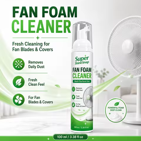 Fan Care Foam Cleaner, Easy Spray Foam Cleaner for Fan Blades, Fan Grilles, Covers and Household Dus