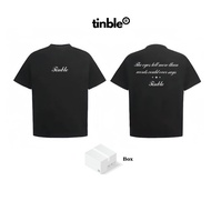 Tinble 280GSM T-shirt - ALL EYES T-shirt - Form OVERSIZE - Black