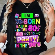 100% Cotton 90s Rave Ideas For Men Women & Party Outfit 90s Festival Costume Cotton T-Shirt