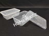 MW S750 - 750ml Rectangular Plastic Disposable Food Container (50pcs±) / 750 / Bekas Bungkus Plastik