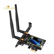 Dual Band PCI Express WiFi Card Gigabit for Intel AX200 2.4G/5Ghz 802.11Ac/Ax 5.0 Bluetooth Adapter Only Support Window10