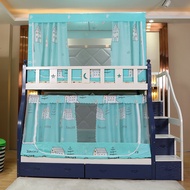 Shaded mother bed mosquito net square top bunk 1.5 children's bed bunk bed bunk bed integrated books