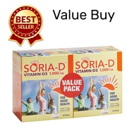 Live-Well Soria-D Vitamin D3 1000iu 2x60’s