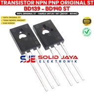 TRANSISTOR TR BD139 BD140 ST ORIGINAL TRANSISTOR TR BD 139 BD 140 ST NPN PNP ORIGINAL 1 SET