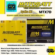 Aki motor honda Tiger 2000 motobatt MTX7D Aki kering