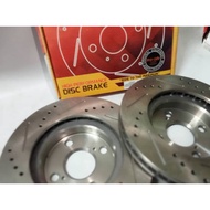 PRORIDE BRAKE ROTOR DISC (FRONT) TOYOTA ALTIS (SET) DRILLED SLOTTED