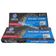 CREVON GOLD CHAIN SPROCKET RANTAI SPOKET MOTOR 415 132L 415H 132 RK Y15 Y16 LC EX5 KRISS SRL
