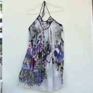 63 European Pattern Tie-Neck Dress (Chest 34 Inches Length 32 Inches)