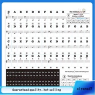 [xiyanad7.th]88 Keys 61 Keys 54 Keys Transparent Piano Keyboard Stickers Electronic Keyboards Sticke