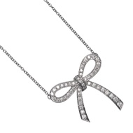 蒂芬妮 (Tiffany & Co.)RIBON項鍊，Pt950 鉑金 x 鑽石，約 5.25 克，女士款 [二手]