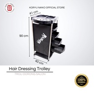 Koryu Nikko - Salon Trolley (Hair Dressing Trolley) - Salon Push Trolley - Black