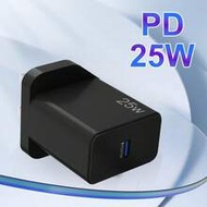 USB C Charging Block Plug,UK PD25W Fast Charger Type C Wall Plug,Type-C Charging Port For IPhone 17 