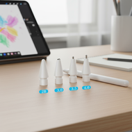 Stylus Tips Replacement for i/Pad Pencil 1/2 Gen, 2B 3.5 4.0 Transparent Tip  Pengganti Hujung Stylu