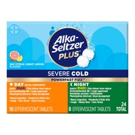 Alka-Seltzer Plus Severe Cold Medicine Day and Night, PowerFast Fizz Day + Night Effervescent Tablet