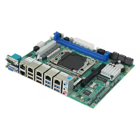NAS multi-network soft routing itx motherboard 10 disk array C612 industrial computer E5 server X99 
