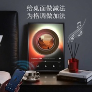 2025 New Product Rotating Turntable Creative Bluetooth Speaker Multifunctional Desktop Atmosphere So