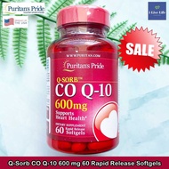 50% Sale!!!EXP:09-12/25 โคคิวเท็น Q-SORB™ CoQ10 600 mg 30 or 60 Rapid Release Softgels - Puritans Pr