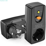 16A RCCB Socket IP44 Waterproof Rating Fire Resistant PC 0.1s Quick Trip