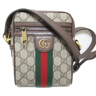 GUCCI GG Marmont 單肩包斜背包 598127 帆布棕色米色二手女式