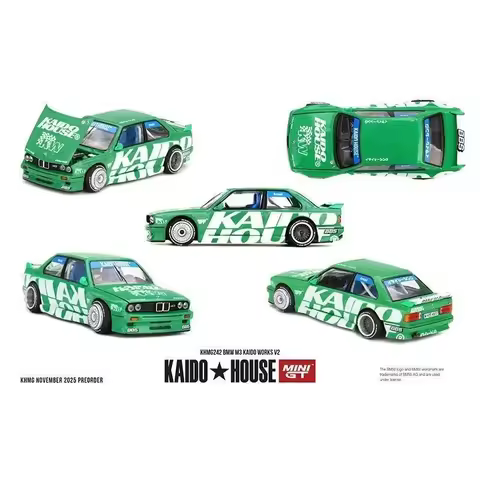 Kaido House MINIGT 1:64 KHMG242 BMW M3 Toyota AE86 Chevrolet Silverado Alloy Diecast Car Model Colle