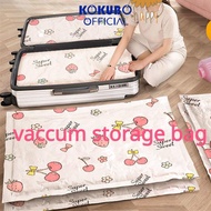 【Local Delivery】 Cherry Vacuum Bags Travel Storage Resealable Vacuum Storage Bag Compressed Bag