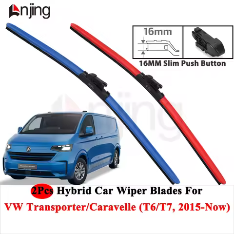LNJING Colorful Wiper Blades For VW Volkswagen Transporter Caravelle T6 T7 2015-Now