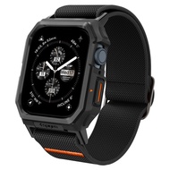 SPIGEN Case &amp; Strap for Apple Watch Series 9/8/7(45mm) [LiteFit Pro] Lightweight Unibody Frame Guard with Spoty Band  / Apple Watch Series 9/8/7(45mm) Casing / Apple Ultra(49mm) Casing / Apple Watch 45mm Case / Appe Watch 49mm Case