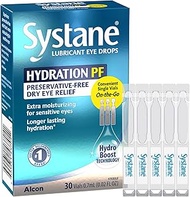 ALCON Systane Hydration Preservative-Free Lubricant Eye Drops, Transparent, 0.6 Fl Oz, 30 Count