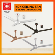 KDK CEILING FAN REGULATOR K15V0 60" / K15V0-PBR 60"  / K15W0 60" / K15W0-SL 60"  / K12V0 48"  / K12V