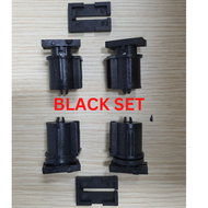 UnihomSG [One SET] Strong Toilet Bifold Door Roller Top &amp; Bottom Replacement for Bi Fold Toilet Door Kitchen or Washroom